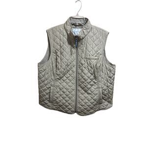 Van Heusen Tan Quilted Vest Women’s XXL